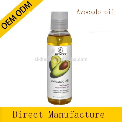 AVOCADO OIL Skin Moisturizer - Cold Pressed and Unrefined in LARGE 4 OZ. DARK GLASS BOTTLE with Glass Eye Dropper