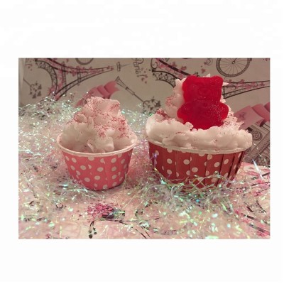 wholesale new style handmade bubble bath SPA fizzy  cupcake bath bomb