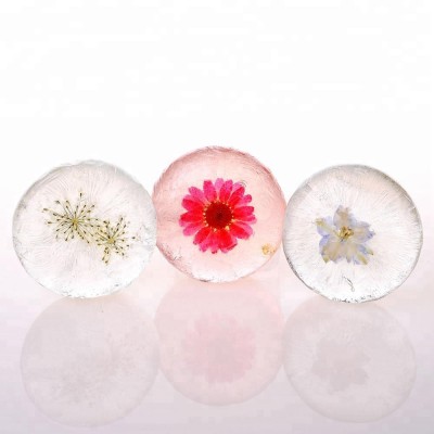 Customized natural  flowers various shapes bubble high quality handmade bath soap