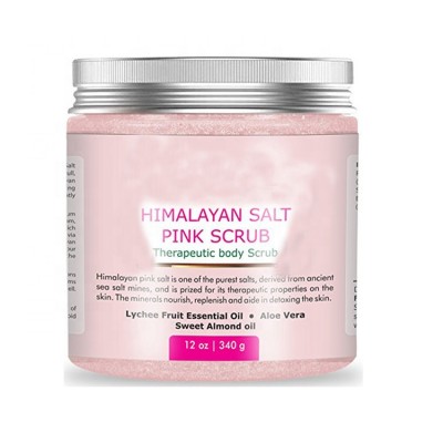 Oem/ODM custom private label himalayan salt strawberry fruit face body scrub cream