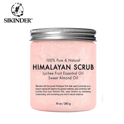 100% pure nourishing and cleaning  body pink himalayan scrub