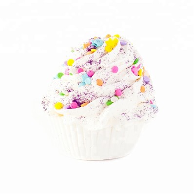 Skin care color hot sale SPA customm sweet cupcake bath bombs