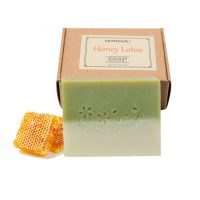 Private Label Wholesale Natural Organic Skin Whitening Cold Process Activated Honey Lotus Vegan Soap Handmade