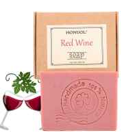 Private Label OEM Natural Organic Skin Moisturizing Handmade Red Wine Cold Process Soap